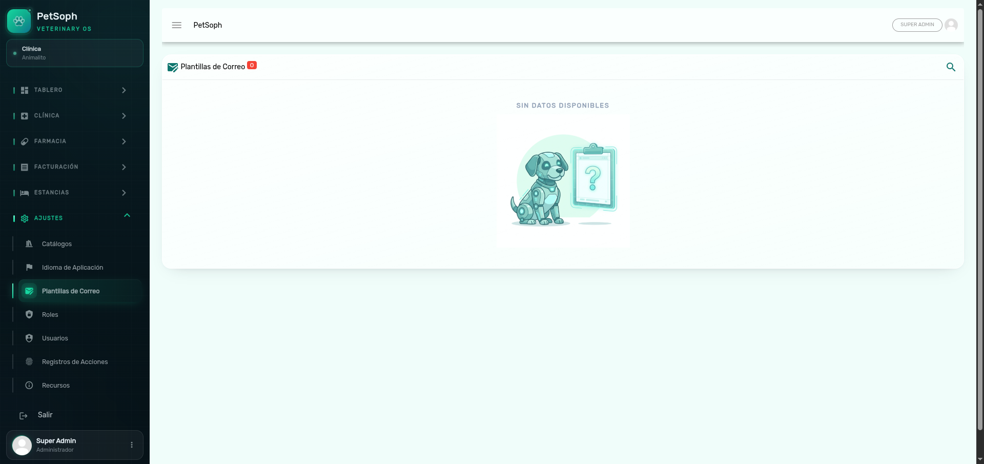 Gestión de plantillas de correo