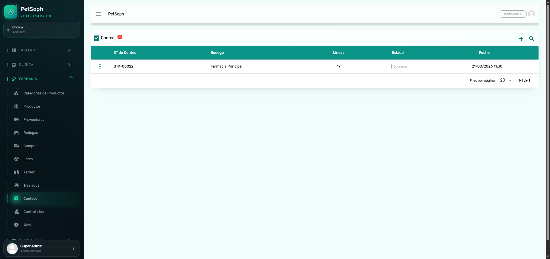 Physical inventory stocktake and reconciliation